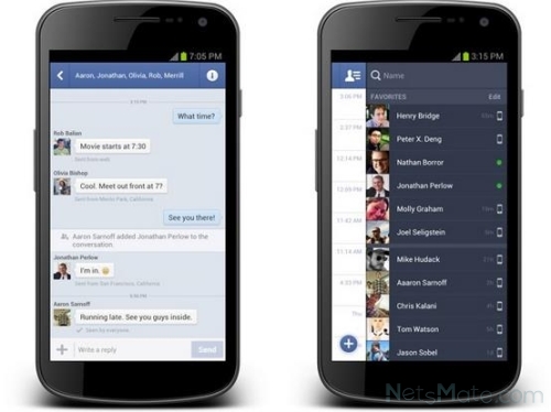 Facebook messenger на Android